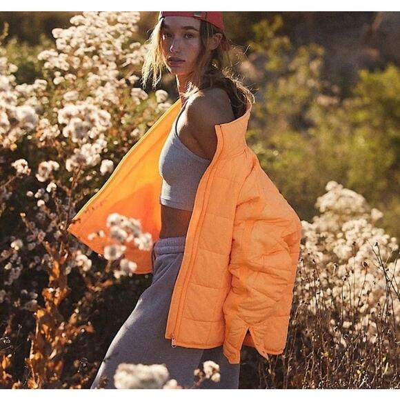 Free People / Pippa Packable Puffer Jacket / Boho Dolman Coat - Picture 2 of 4